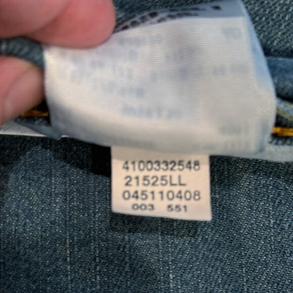 Levis 511 Jeans Mens 38x30 Blue Denim Slim Fit Stretch Straight Leg Zip Fly Work - Picture 7 of 16